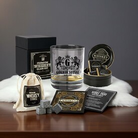  - Premium Kutuda Kişiye Özel North Shore Viski Bardağı Seti