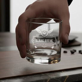 Premium Quality İsimli İkili Viski Kadehi - Thumbnail