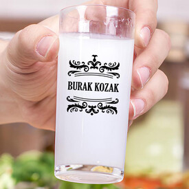 Premium Tasarım Kişiye Özel İkili Rakı Bardağı - Thumbnail