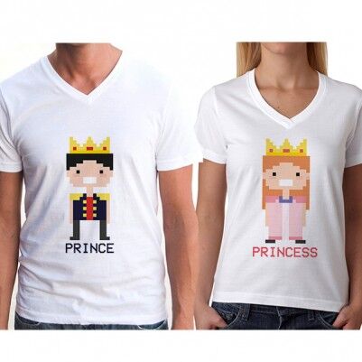 Prens ve Prenses İkili Tişörtleri - Thumbnail
