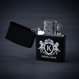  - Prestijli ve Şık İsimli Metal Siyah Çakmak