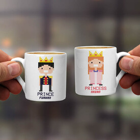 Prince And Princess Çiftler İçin Kahve Fincanı - Thumbnail