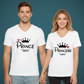  - Prince And Princess Sevgili Tişörtleri