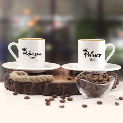 Prince & Princess İkili Kahve Fincanı - Thumbnail