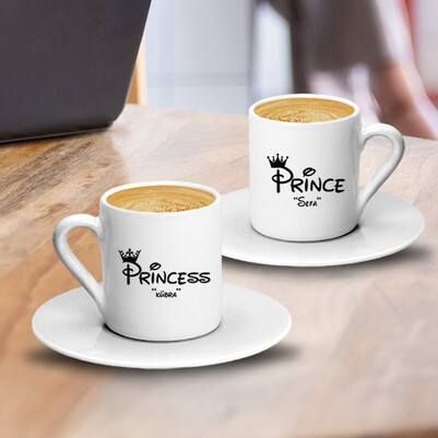 Prince & Princess İkili Kahve Fincanı - Thumbnail