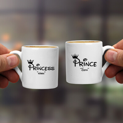 Prince & Princess İkili Kahve Fincanı - Thumbnail