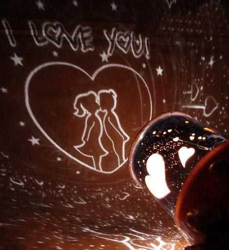 Projeksiyonlu Romantik Gece Lambası