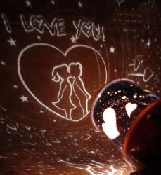 Projeksiyonlu Romantik Gece Lambası - Thumbnail