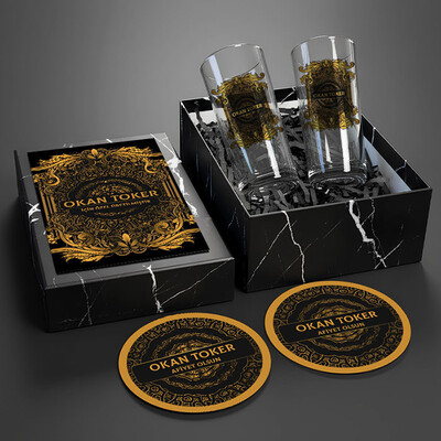  - Rakı Severlere Özel İsimli Rakı Bardağı Seti