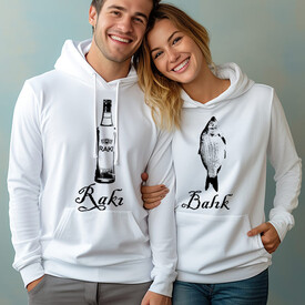  - Rakı ve Balık Sevgili Sweatshirt