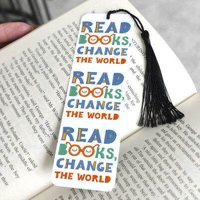 Read Books Change The World Kitap Ayracı - Thumbnail