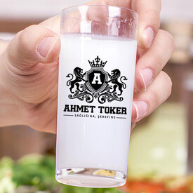 Renkli İsim Yazılı Arkadaşa Hediye İkili Rakı Bardağı Seti - Thumbnail