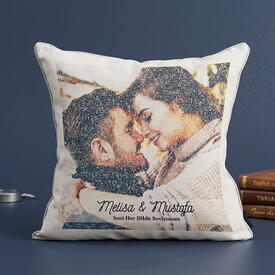  - Resimli 100 Dilde Seni Seviyorum Yastık