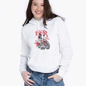  - Rider Tasarımlı Kapşonlu Kadın Sweatshirt