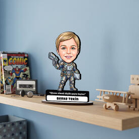 Robocop Temalı Erkek Çocuk Karikatürlü Biblo - Thumbnail