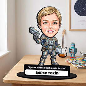  - Robocop Temalı Erkek Çocuk Karikatürlü Biblo
