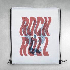Rock & Roll Tasarımlı Spor Çantası - Thumbnail