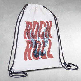 Rock & Roll Tasarımlı Spor Çantası - Thumbnail