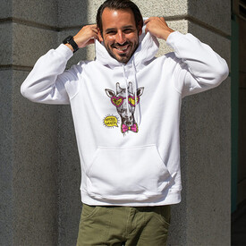 Romantic Giraffe Kapşonlu Sweatshirt - Thumbnail