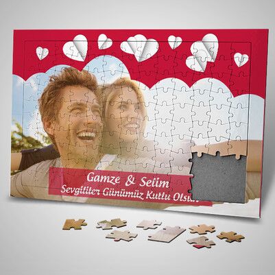 Romantik Sevgililer Günü Sürpriz Puzzle - Thumbnail