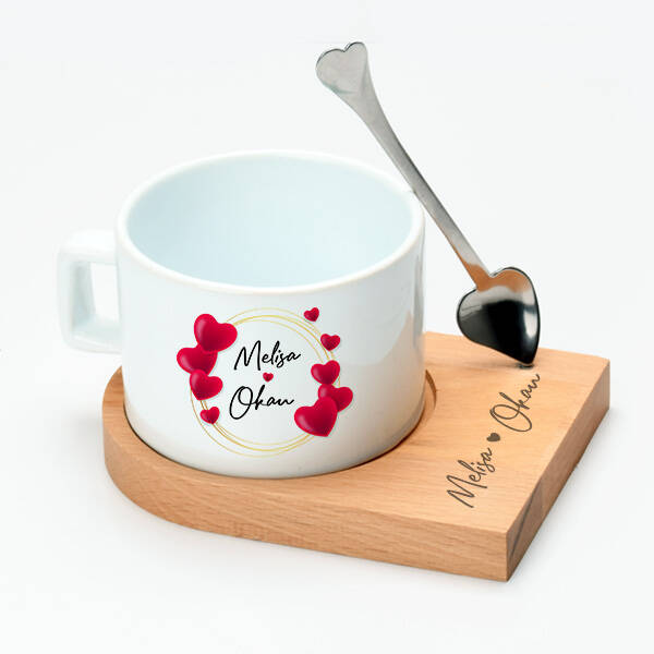 Romantik Tasarım Sevgiliye Hediye Çay Fincanı