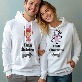  - Ruh Öküzüm Kapşonlu Sevgili Sweatshirt