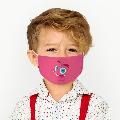 Şaşkın Surat Çocuk Ağız Maskesi - Thumbnail
