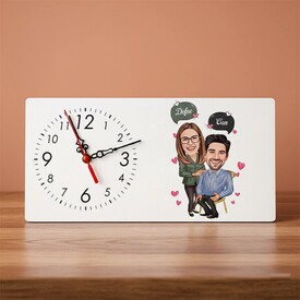  - Sen Benim Hayatımsın Karikatürlü Masa Saati