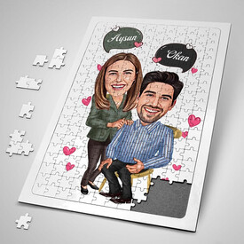  - Sen Benim Hayatımsın Karikatürlü Puzzle