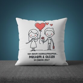  - Sen Benim Vazgeçilmezimsin Yastık