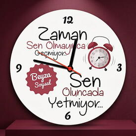  - Sen Olmayınca Zaman Geçmiyor Duvar Saati