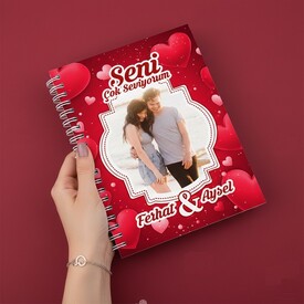  - Seni Seviyorum Fotoğraflı Sevgili Defteri