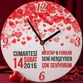  - Seni Her Şeyden Çok Seviyorum Duvar Saati
