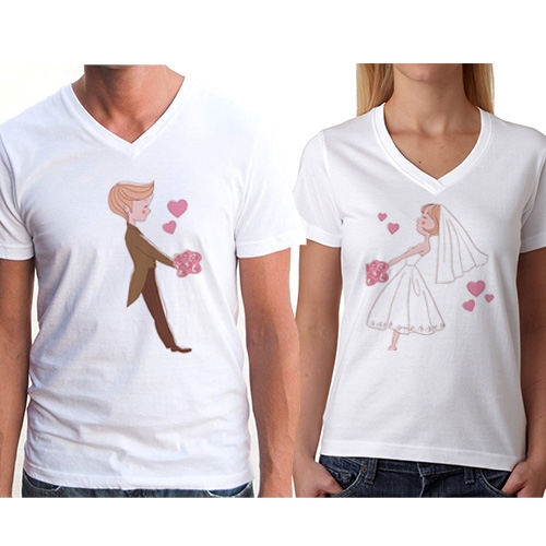 Sevgili Tişörtleri - 2'li Ellerimiz Ayrılmasın T-Shirt