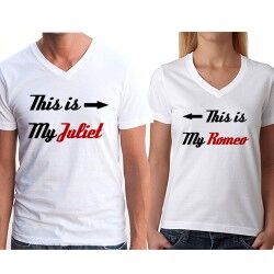 Sevgili Tişörtleri - Romeo ve Juliet Tişört - Thumbnail