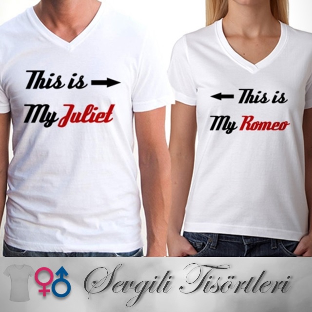Sevgili Tişörtleri - Romeo ve Juliet Tişört