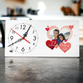 Sevgililer Günü Hatırası Şık Masa Saati - Thumbnail