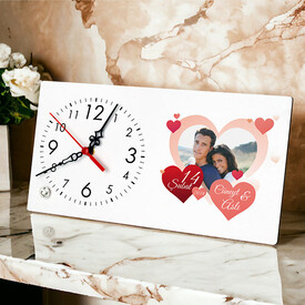 Sevgililer Günü Hatırası Şık Masa Saati - Thumbnail