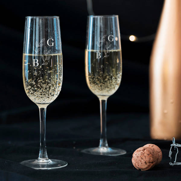 Sevgililer Günü Hediyesi 2'li Şampanya Kadehi
