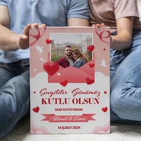  - Sevgililer Günümüz Temalı Kanvas Tablo