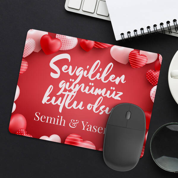 Sevgililer Gününe Özel Mesajlı Mousepad