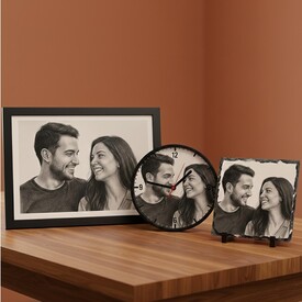  - Sevgililer Gününe Özel Karakalem Efektli Hediye Seti