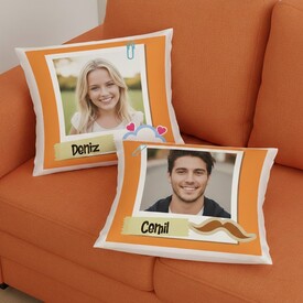  - Sevgililere Özel 2'li Aşk Yastıkları