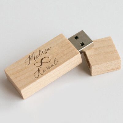  - Sevgililere Özel Ahşap Usb Bellek