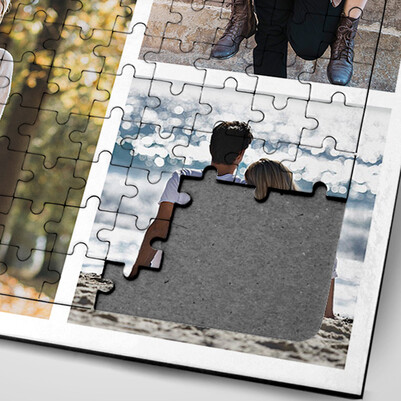 Sevgililere Özel Fotoğraf Baskılı Puzzle - Thumbnail