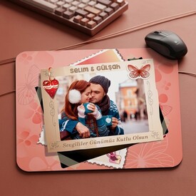  - Sevgililere Özel Fotoğraflı Mousepad