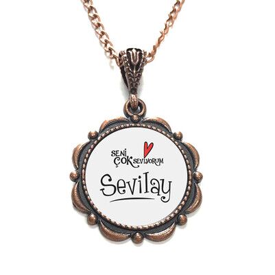  - Sevgililere Özel İsim Yazılı Kolye