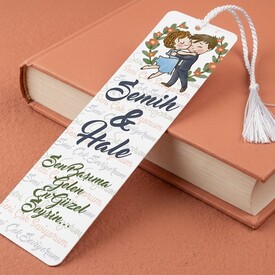  - Sevgililere Özel Mesajlı Kitap Ayracı