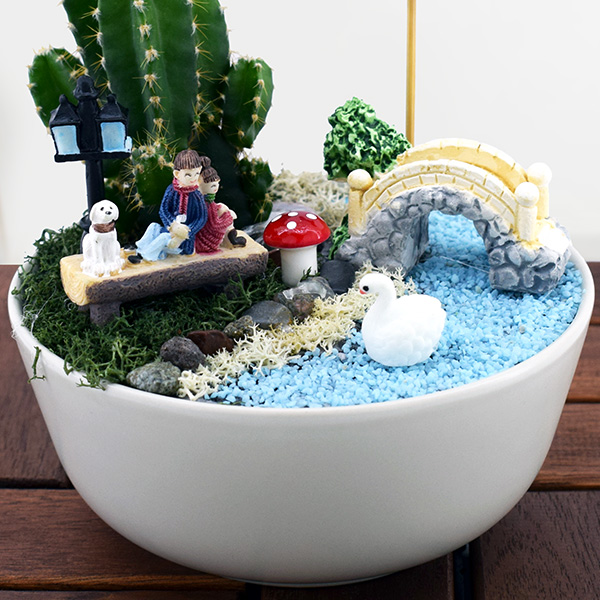 Sevgililere Özel Minyatür Mini Bahçe