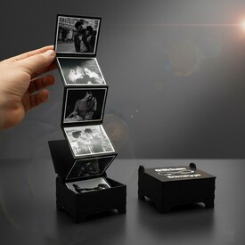  - Sevgiliye Akordiyon Fotoğraflı Sürpriz Kutu
